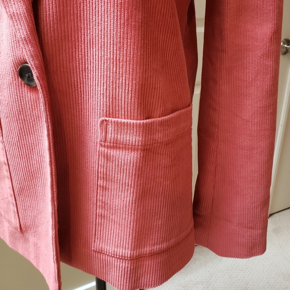 Hinge One Button Corduroy Blazer - Picture 6 of 7